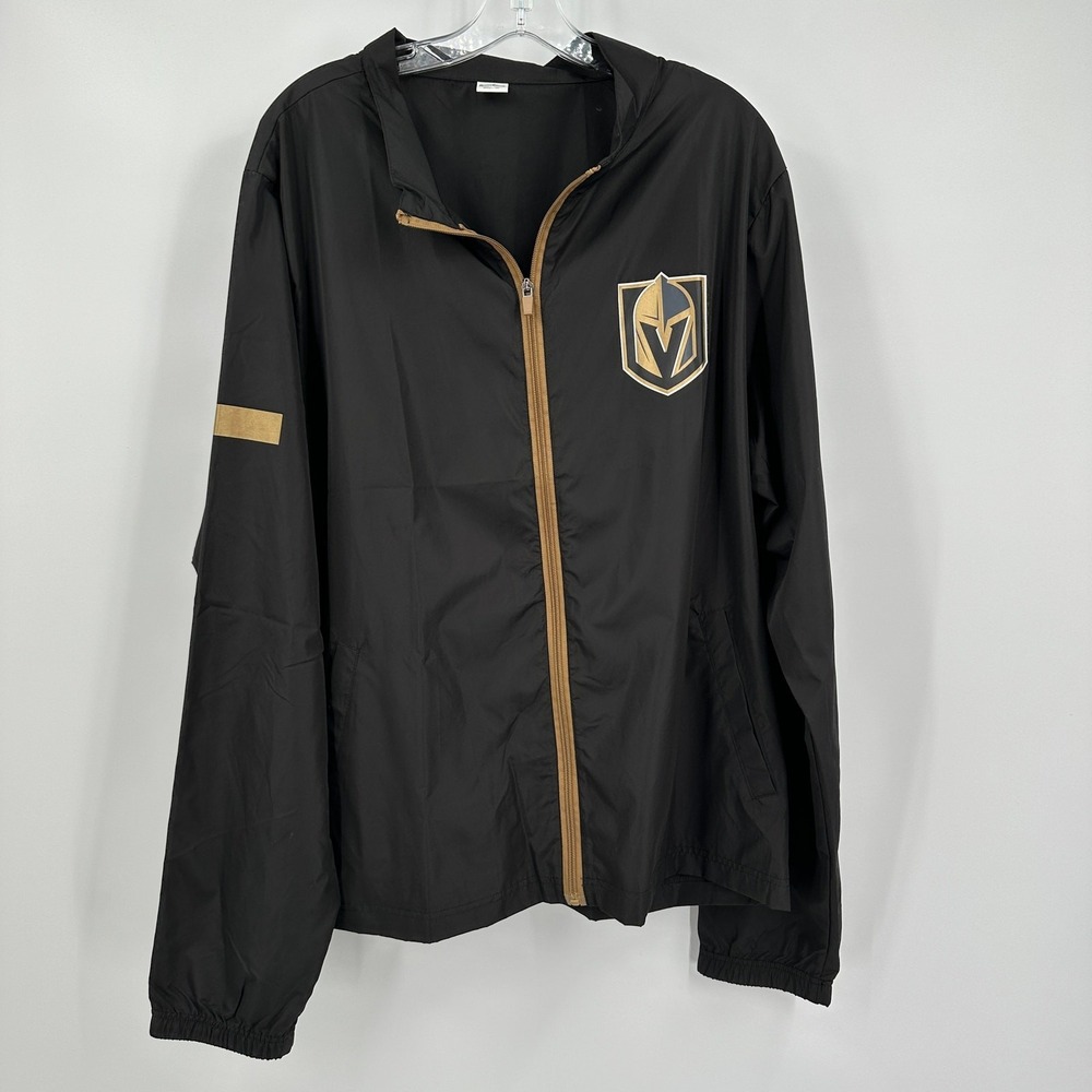 Vegas Golden Knights Station Casinos Windbreaker Men Size XL NHL Hockey Fan Gear